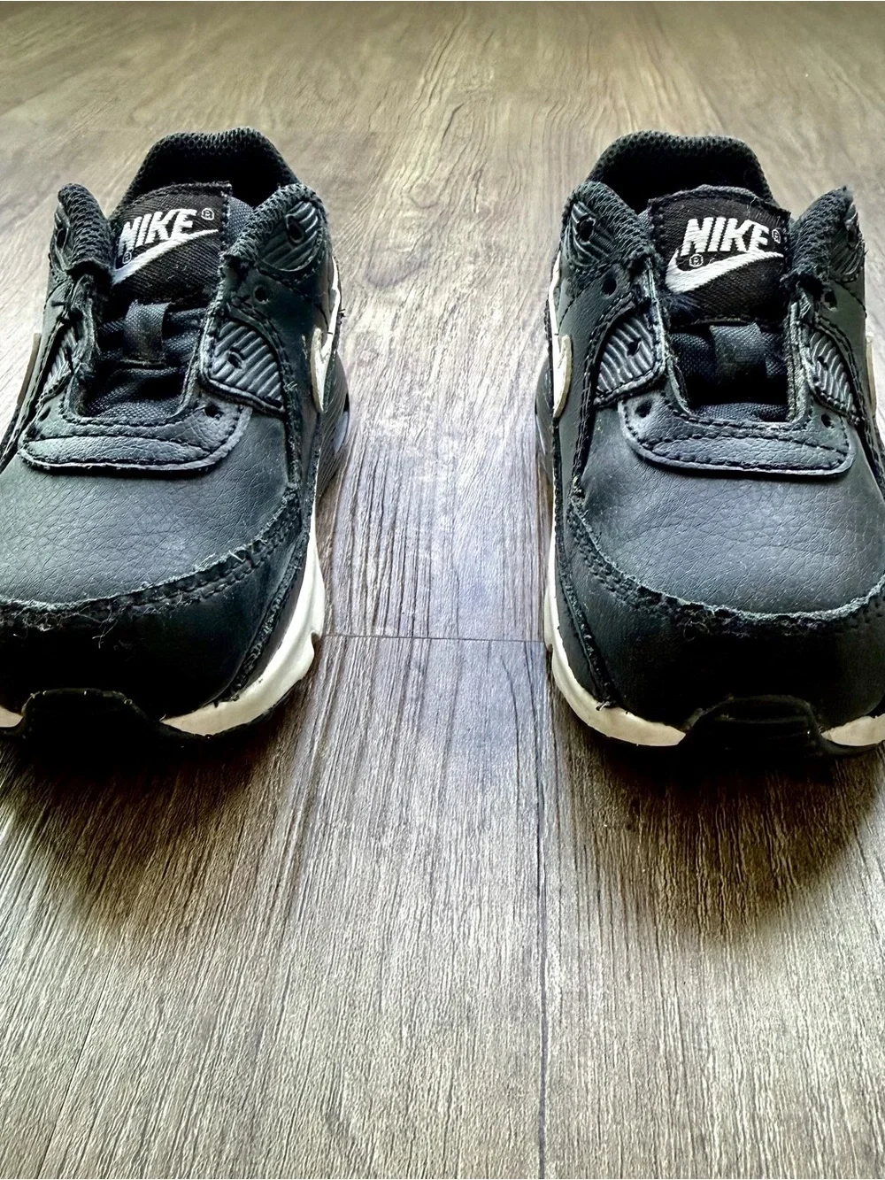 Nike Air Max 90 LTR TD Black White 6C CD6868-010 No Laces